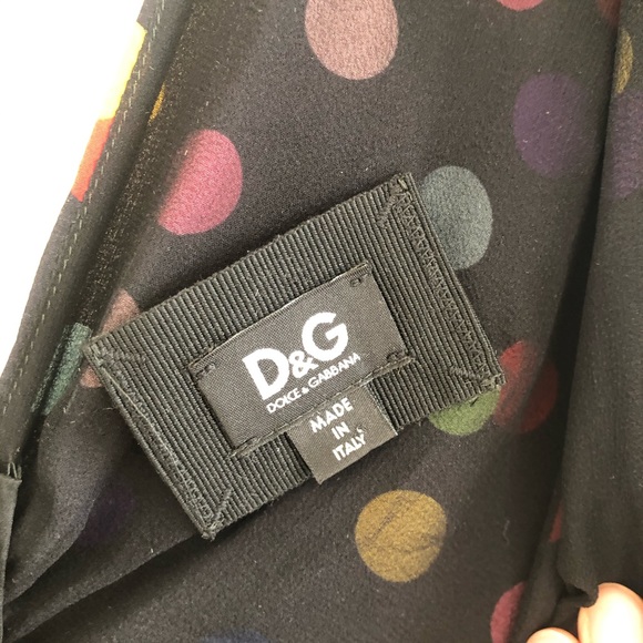 COPY - D&G Polka-dot silk-crepe mini dress 90s look - Picture 7 of 8